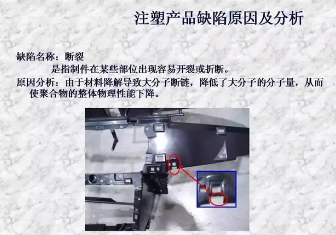 常見注塑產品缺陷 常見注塑產品缺陷